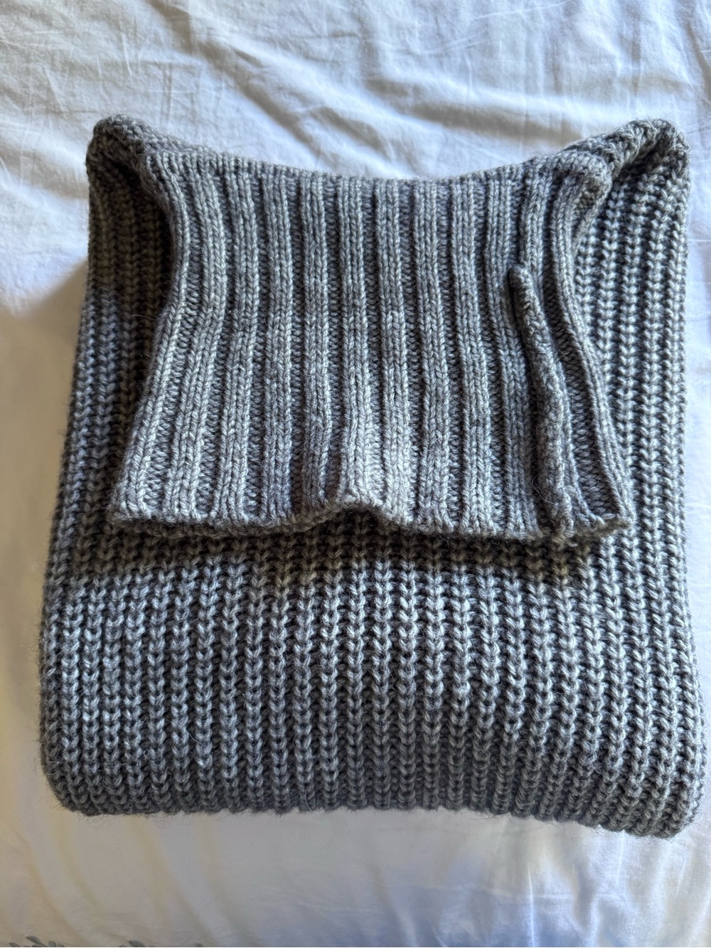 Michael Kors Gray Alpaca Blend Cowl Neck Sweater Poncho M